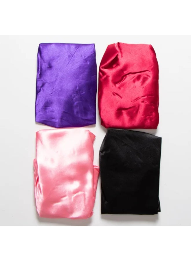 Satin Edge Wide Band Bonnet Comfortable Superior Quality Multicolor - Image 2